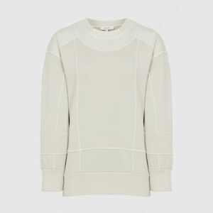 Reiss Anais Off White Thick High Quality Cotton Crewneck Sweatshirt M